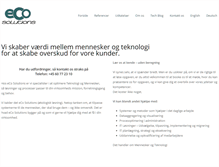 Tablet Screenshot of ecosolutions.dk